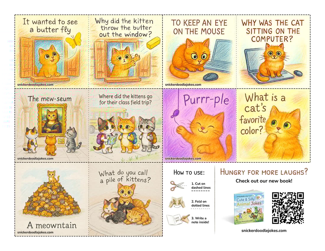 Cats joke notes pack 1