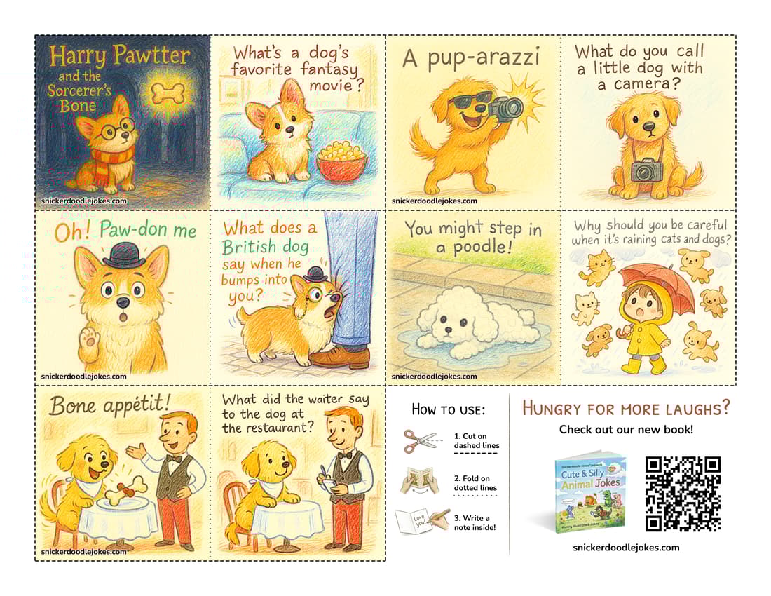 Dogs joke notes pack 1