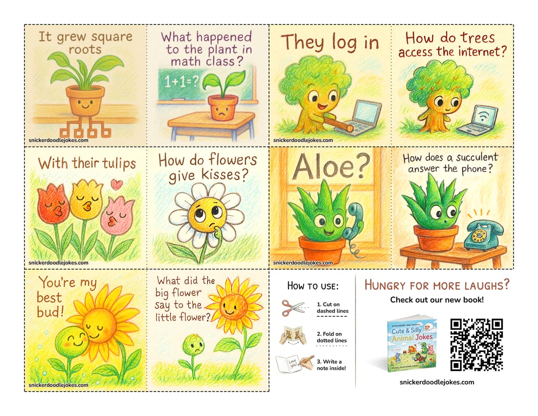 Plants joke notes pack 1