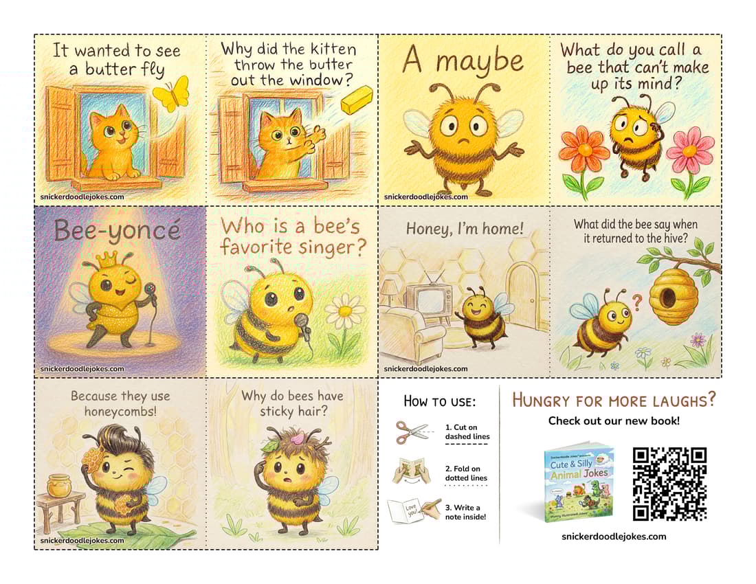 Insects joke notes pack 1