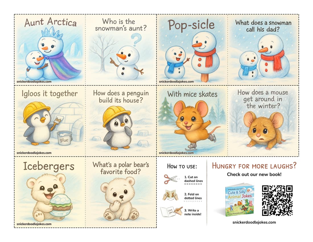 Winter joke notes pack 1