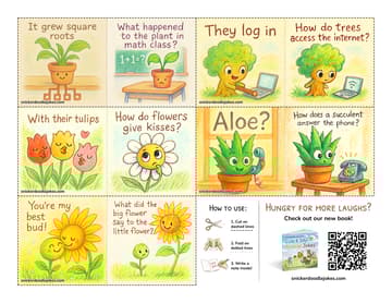 Plants joke notes sheet