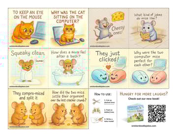 Mice joke notes sheet