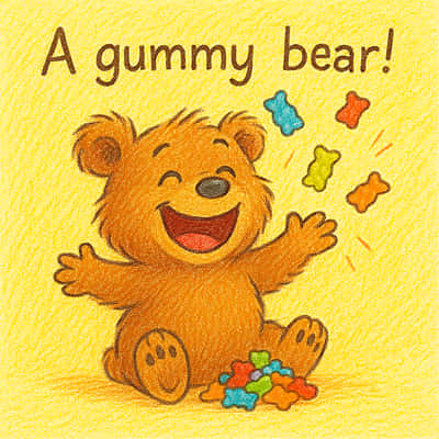 A gummy bear!