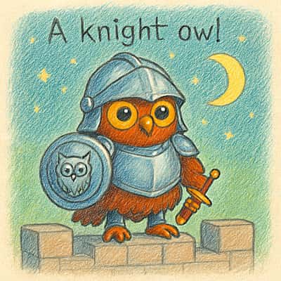 A knight owl