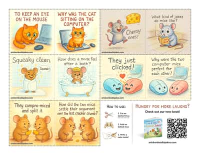Mice joke notes sheet