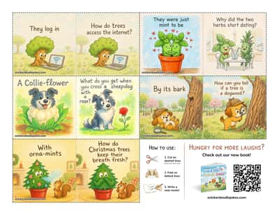Plants joke notes sheet