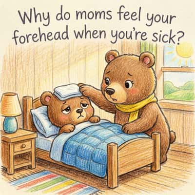 Why do moms feel your forehead when you're sick?