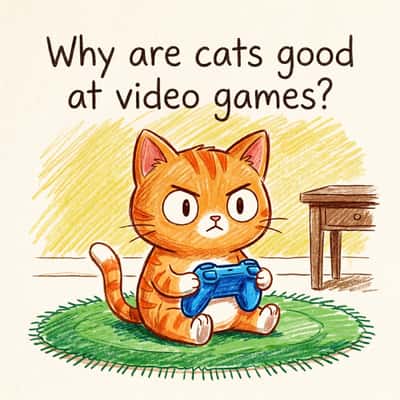 Why are cats good at video games?