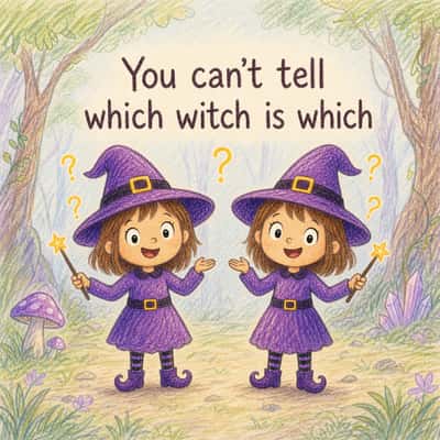 You can't tell which witch is which