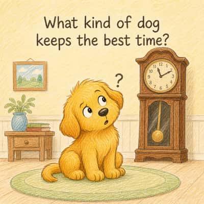 What kind of dog keeps the best time?
