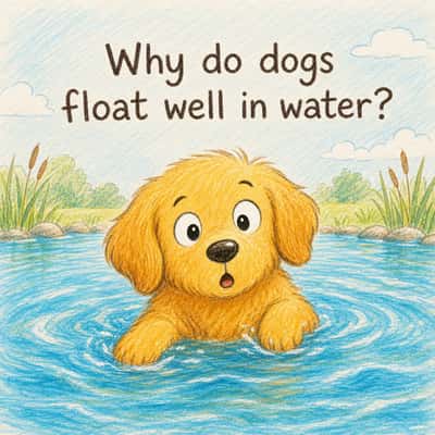 Why do dogs float well in water?