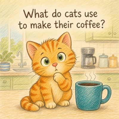 What do cats use to make their coffee?