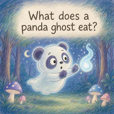 What does a panda ghost eat?