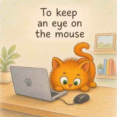 To keep an eye on the mouse