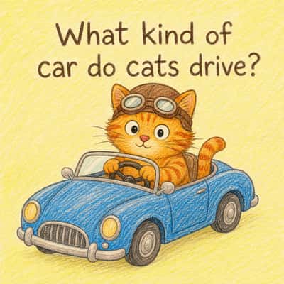 What kind of car do cats drive?
