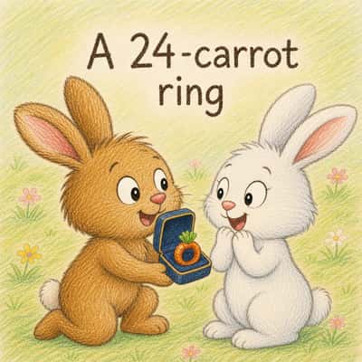 A 24-carrot ring