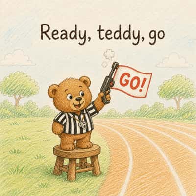 Ready, teddy, go
