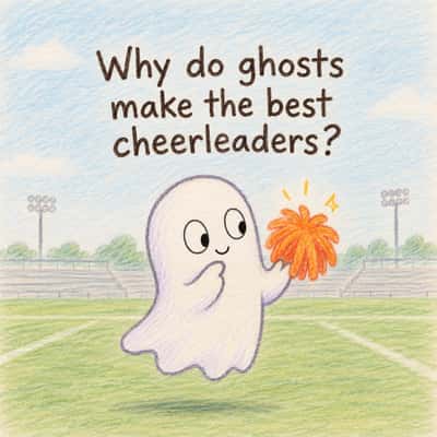 Why do ghosts make the best cheerleaders?