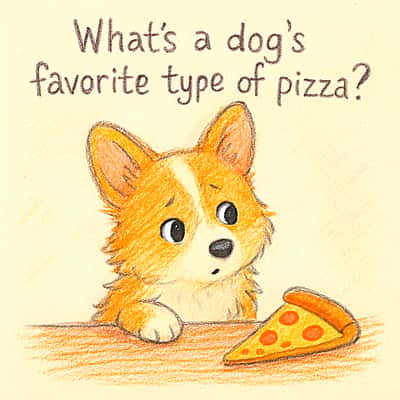 What's a dog's favorite type of pizza?