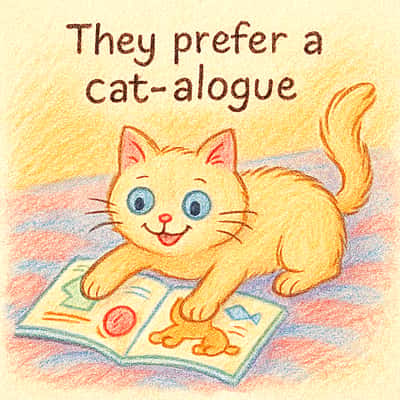 They prefer a cat-alogue
