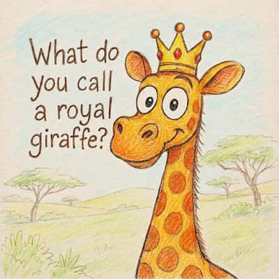 What do you call a royal giraffe?