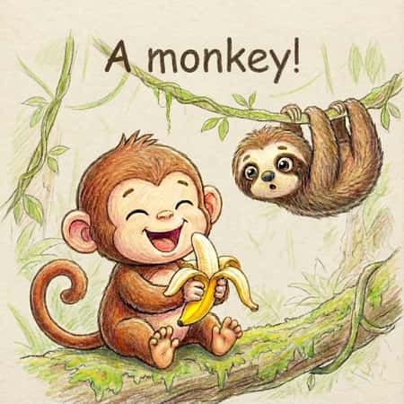 A monkey