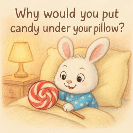 Why would you put candy under your pillow?