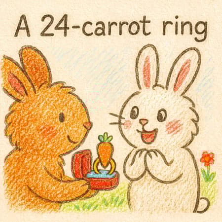 A 24-carrot ring