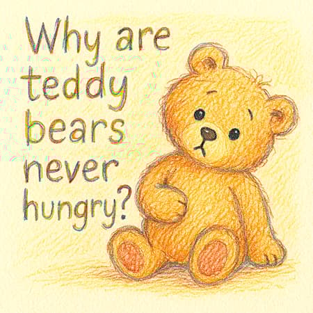 Why are teddy bears never hungry?