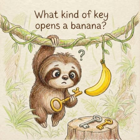 What kind of key opens a banana?