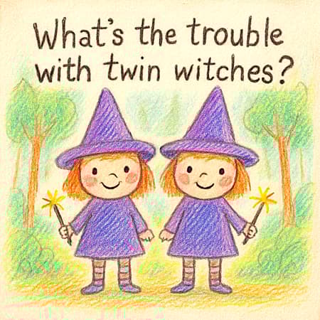 What's the trouble with twin witches?