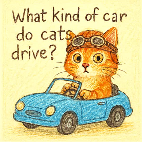 What kind of car do cats drive?
