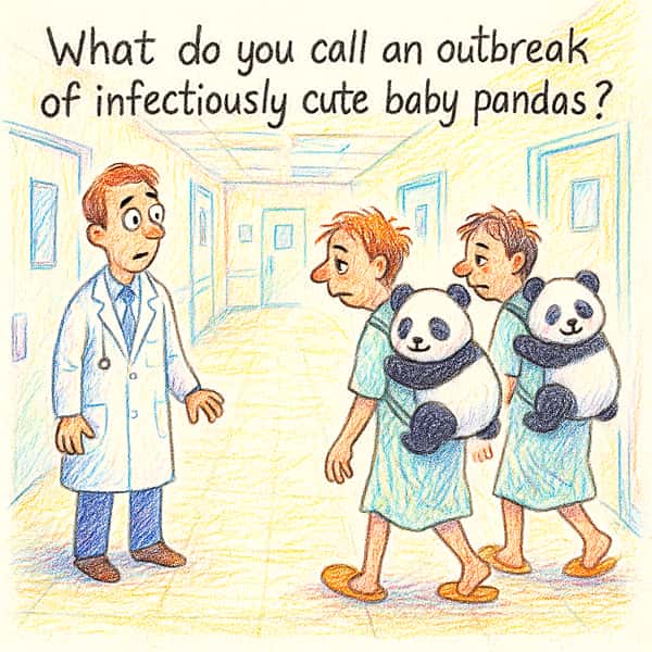 What do you call an outbreak of infectiously cute baby pandas?