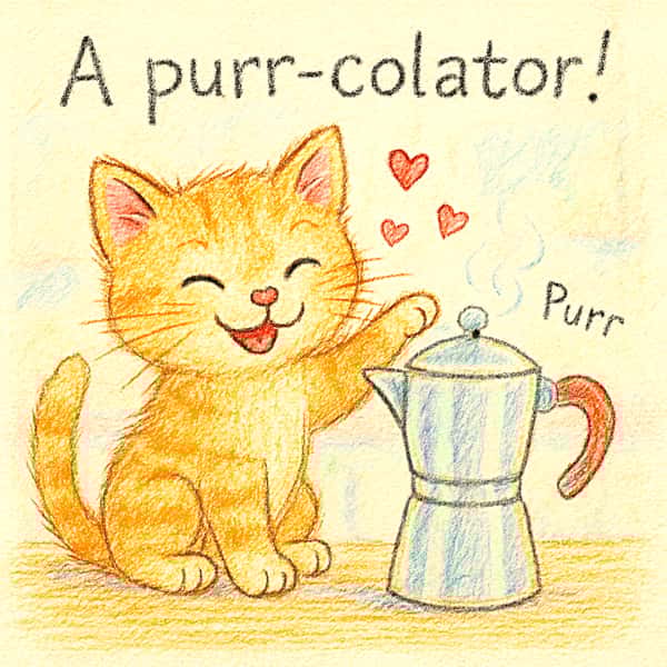 A purr-colator!