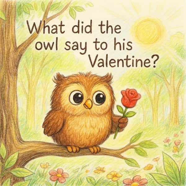 What did the owl say to his Valentine?