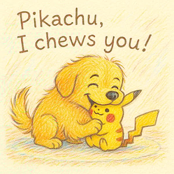 Pikachu, I chews you!