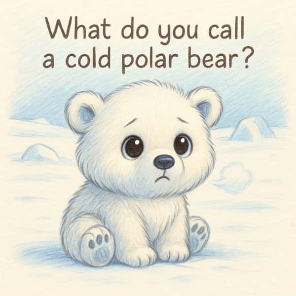 What do you call a cold polar bear?