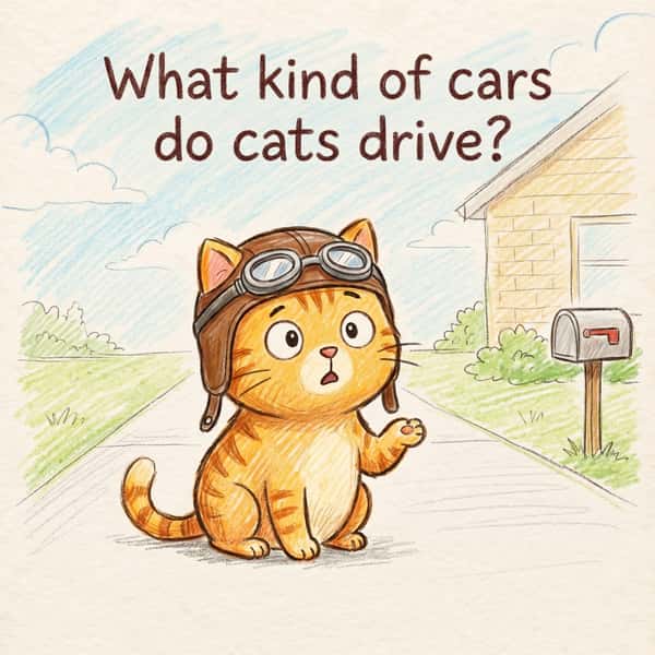 What kind of cars do cats drive?