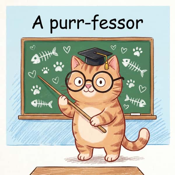 A purr-fessor