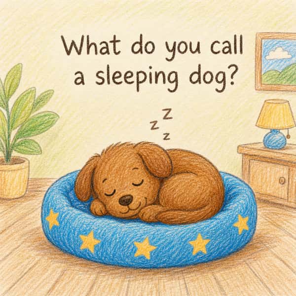 What do you call a sleeping dog?