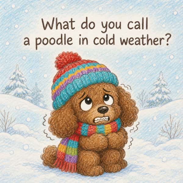 What do you call a poodle in cold weather?