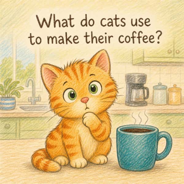 What do cats use to make their coffee?