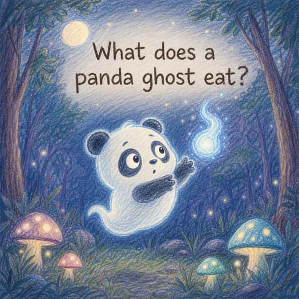 What does a panda ghost eat?