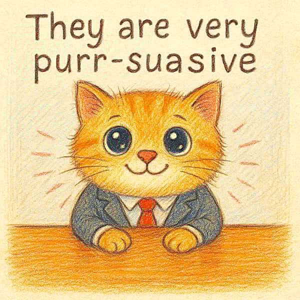 They are very purr-suasive