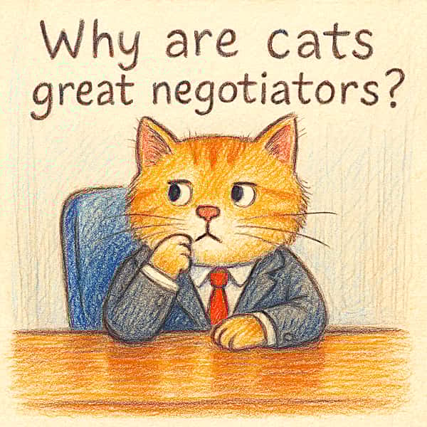 Why are cats great negotiators?