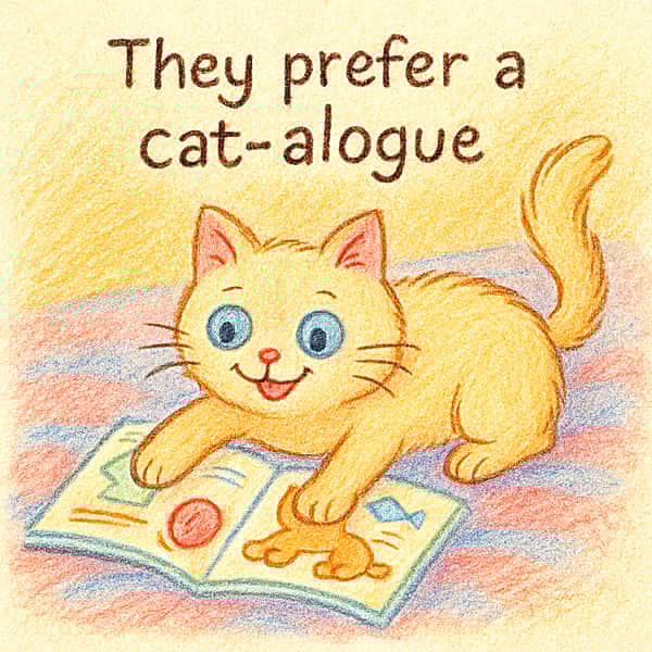 They prefer a cat-alogue
