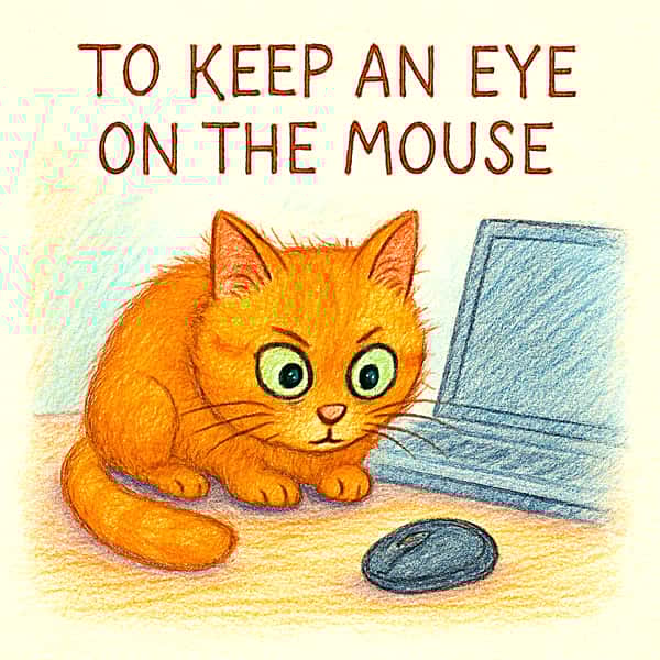To keep an eye on the mouse