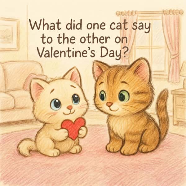 What did one cat say to the other on Valentine’s Day?