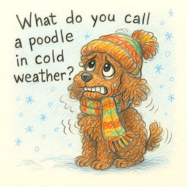What do you call a poodle in cold weather?